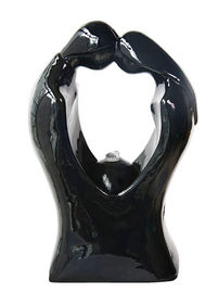 Porcellana Fontane dell'interno moderne lucide della siluetta nel colore nero bianco fornitore