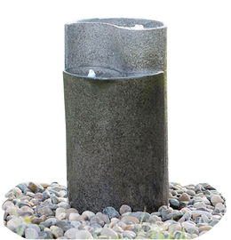 Porcellana Il cilindro ha modellato le fontane di pietra del giardino della colata/grandi fontane all'aperto  fornitore