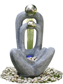 Porcellana Fontane della pietra della colata del materiale dell'acciaio inossidabile, fontana decorativa con la pompa fornitore