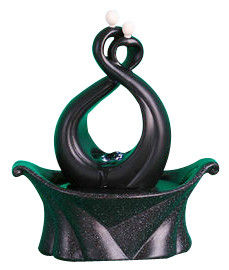 Porcellana Fontane nere contemporanee del piano d'appoggio, piccolo OEM elettrico delle fontane accettabile fornitore