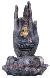 Porcellana La piccola fontana di signore Buddha Statue di Polyesin, Buddha ha messo su Lotus fornitore