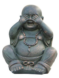Porcellana Fibra e resina Lucky Laughing Indoor Buddha   per le decorazioni all'aperto dell'interno di inverno fornitore