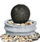 Fontane all'aperto di marmo nere moderne della sfera per il giardino fornitore