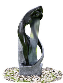 Porcellana Colore bianco/nero delle multi di forma della scultura delle fontane del giardino fontane della statua fornitore
