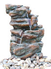 Porcellana Fontane di pietra all&#039;aperto su misura di dimensione, fontana del giardino di rocce nel colore grigio fabbrica