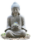 Porcellana La fontana all&#039;aperto di Buddha per il giardino, personalizza il colore del granito di tensione fabbrica