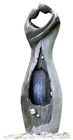 Porcellana La fontana della resina della vetroresina con la lampada, coppia caratterizza le caratteristiche autonome dell&#039;acqua della resina fabbrica