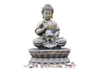 Porcellana Fontana d&#039;ottone della statua di Buddha del granito della piccola natura per la decorazione domestica fabbrica