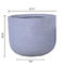 Vasi concreti della piantatrice di Grey Mottle Lightweight Tall Oval | Progettazione unica | Artigianato | UV-resistente ed ecologico fornitore